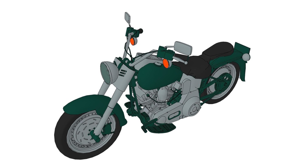 【3 dモデル】オートバイのアンサンブル