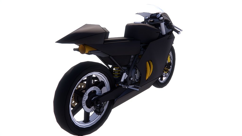 【3 dモデル】オートバイのアンサンブル