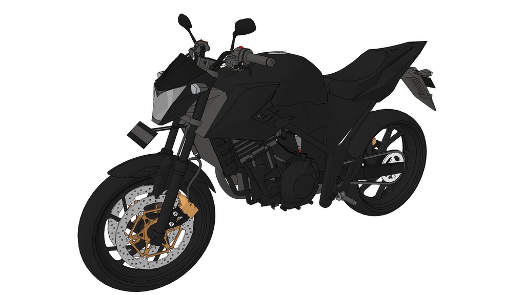 【3 dモデル】オートバイのアンサンブル