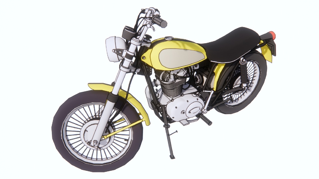 【3 dモデル】オートバイのアンサンブル