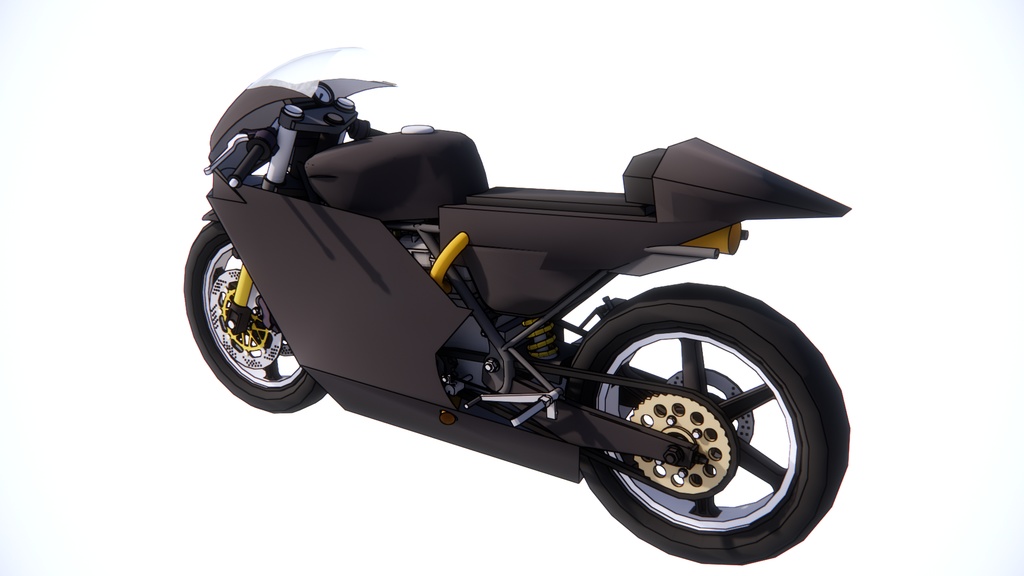 【3 dモデル】オートバイのアンサンブル