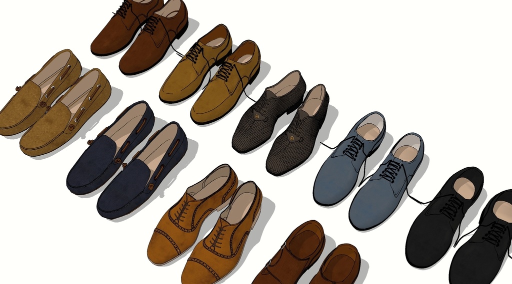 複数種類の紳士靴