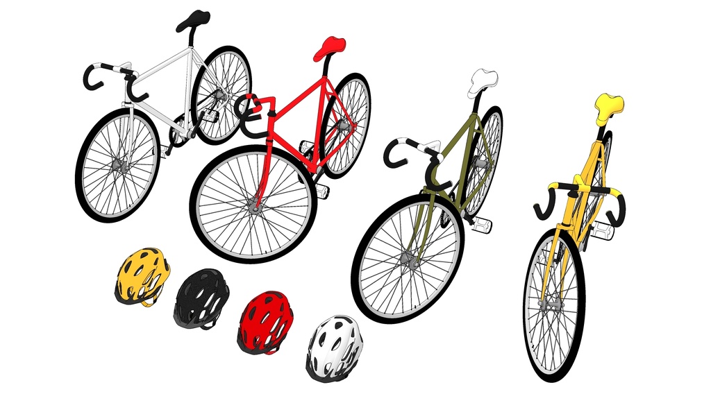 自転車とヘルメット