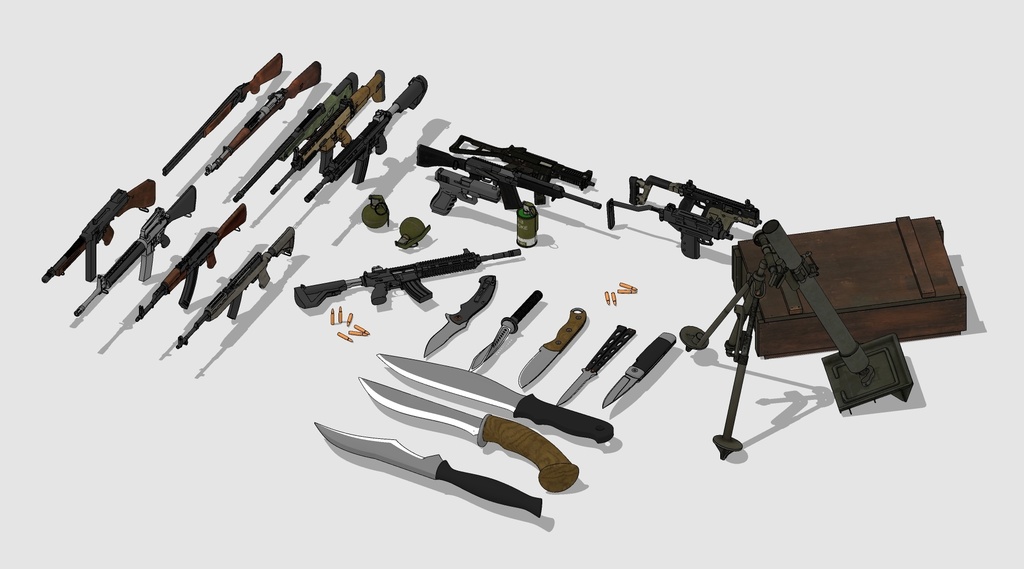 武器（枪械，刀，掷弹筒，投掷武器）