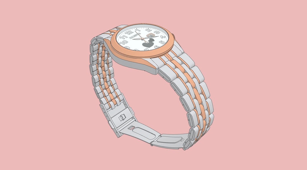 可调时间的女士手表