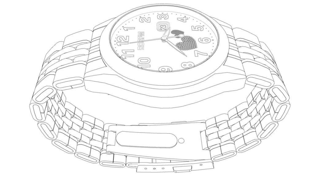 可调时间的女士手表