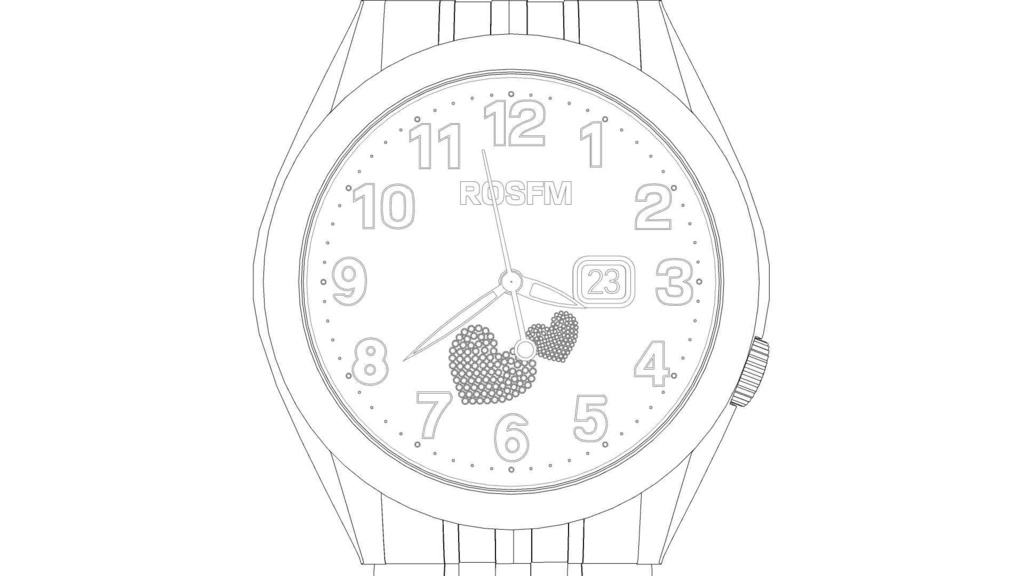 可调时间的女士手表