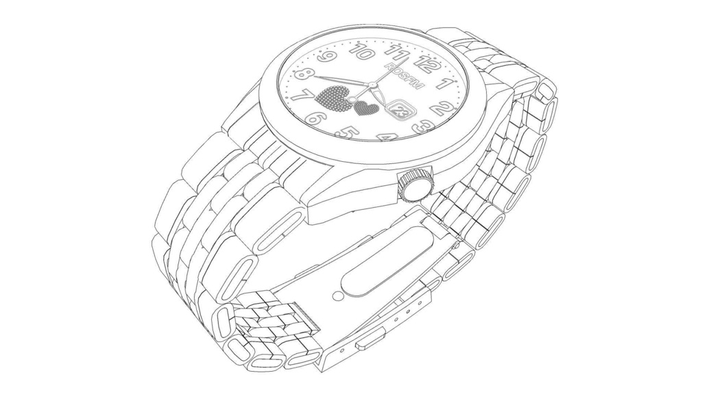 可调时间的女士手表