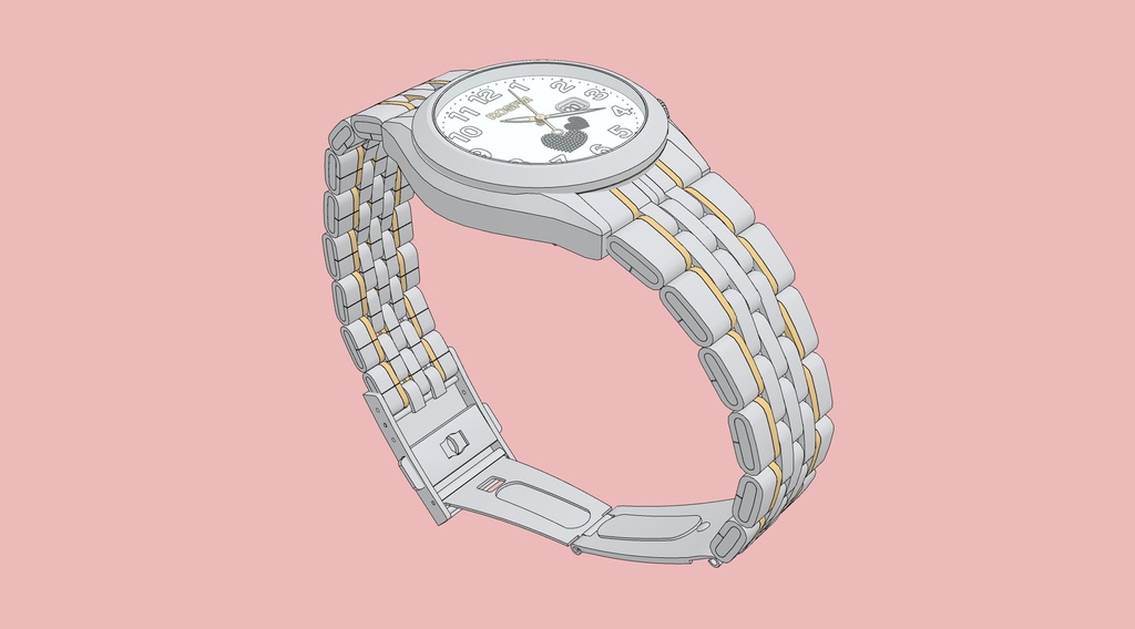 可调时间的女士手表