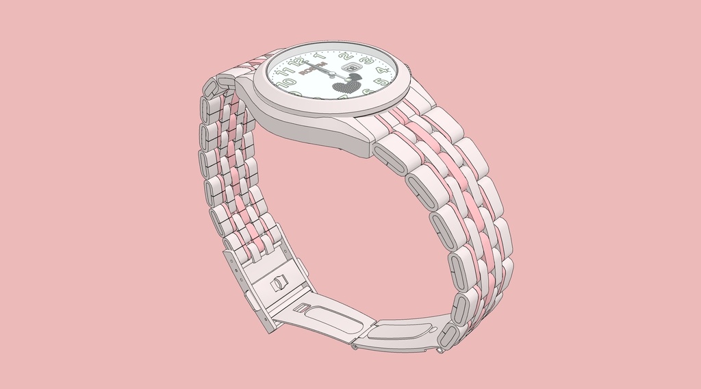 可调时间的女士手表