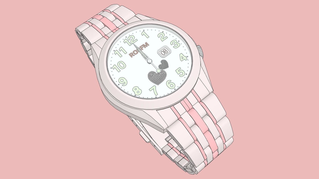 可调时间的女士手表