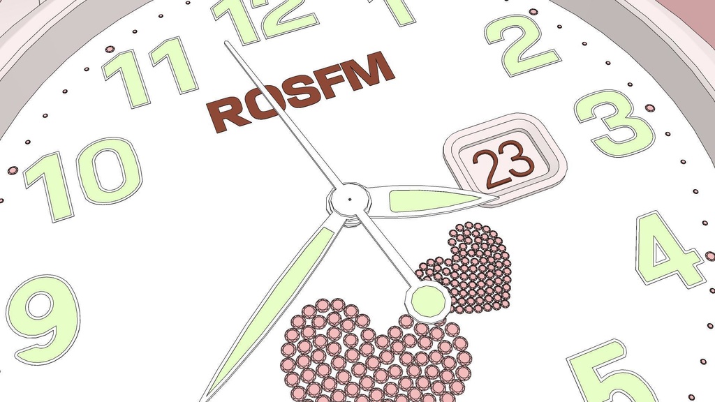 可调时间的女士手表