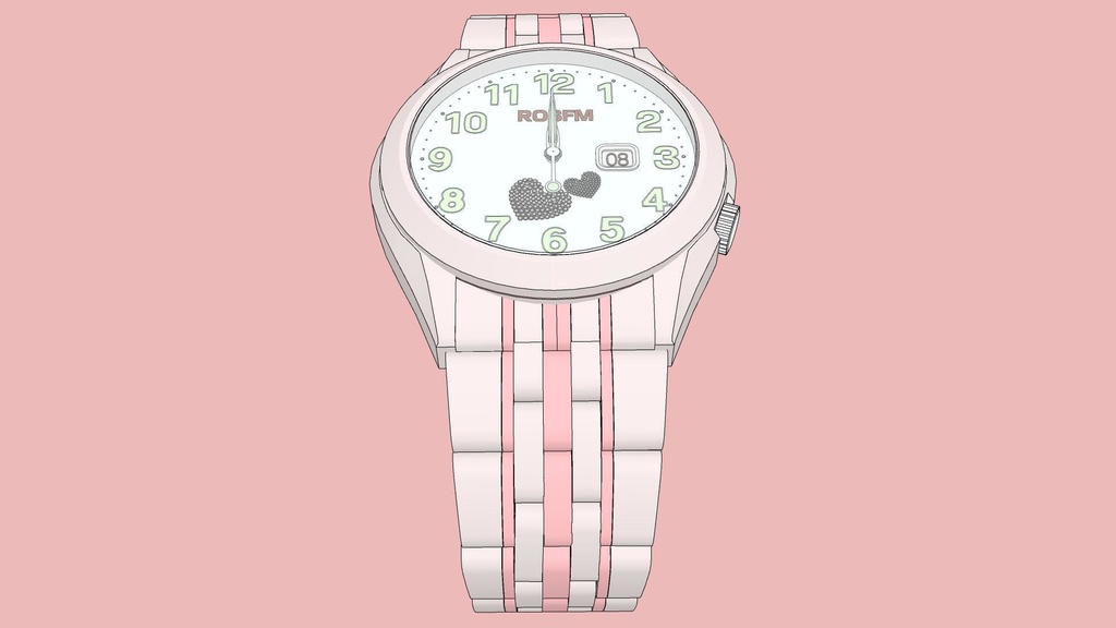 可调时间的女士手表