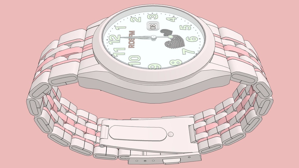 可调时间的女士手表