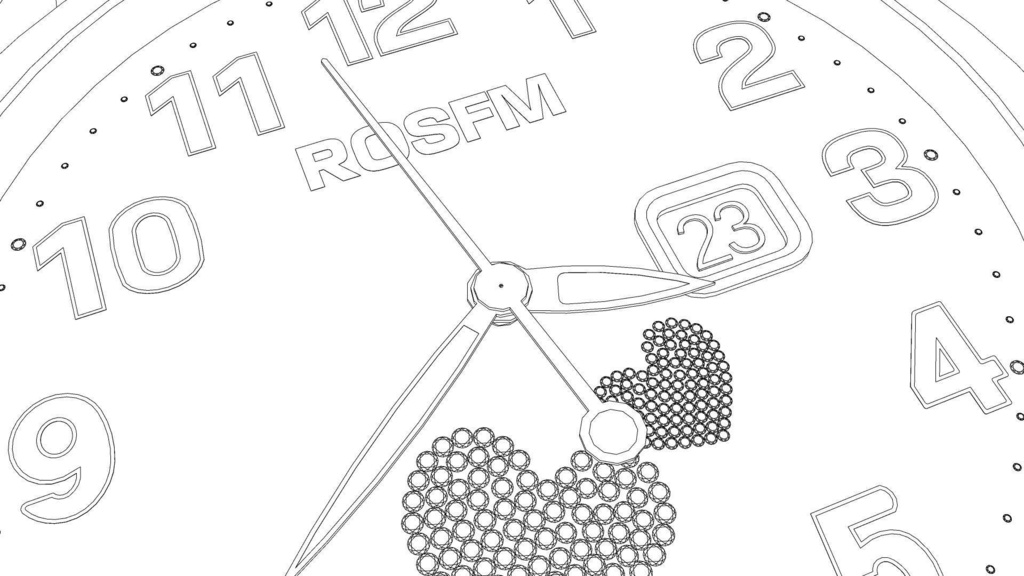 可调时间的女士手表