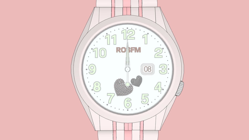 可调时间的女士手表