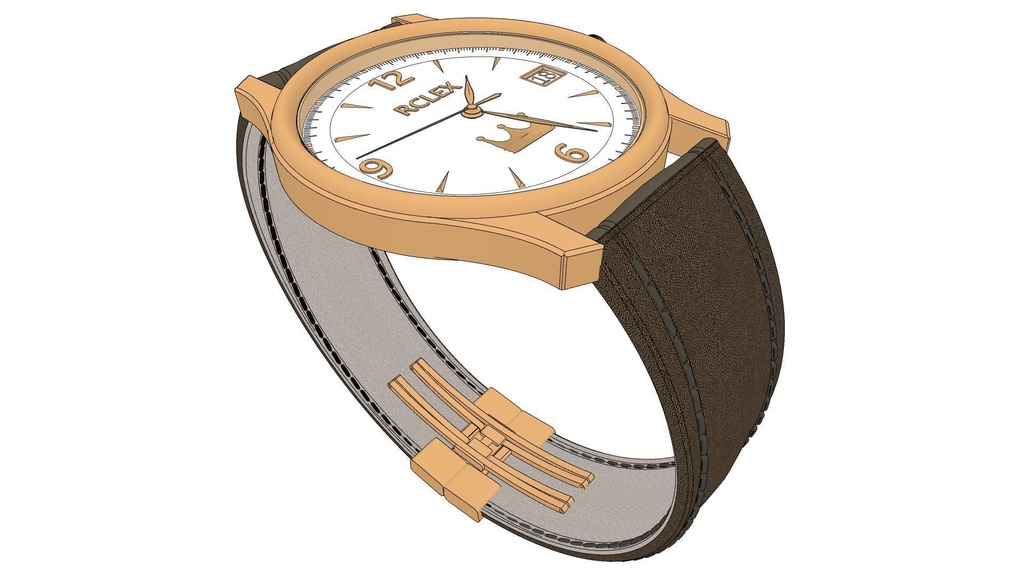 可以随时间调整的各种颜色的手表