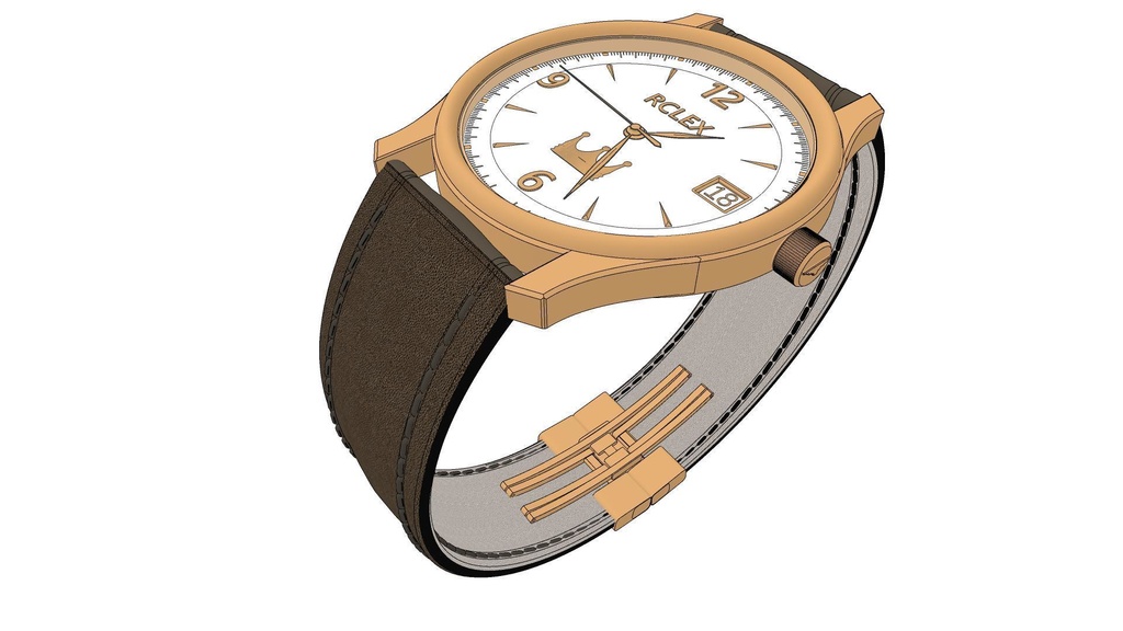 可以随时间调整的各种颜色的手表