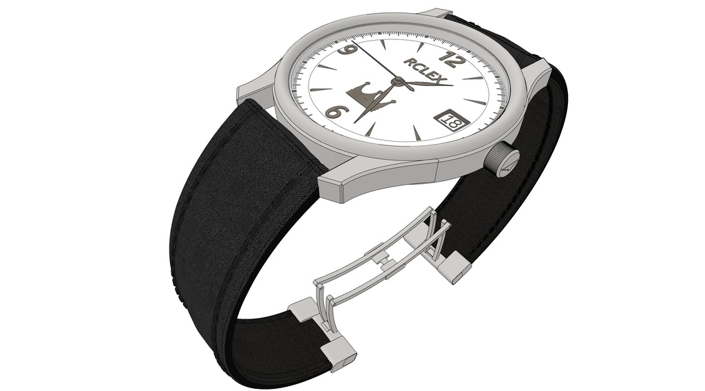 可以随时间调整的各种颜色的手表