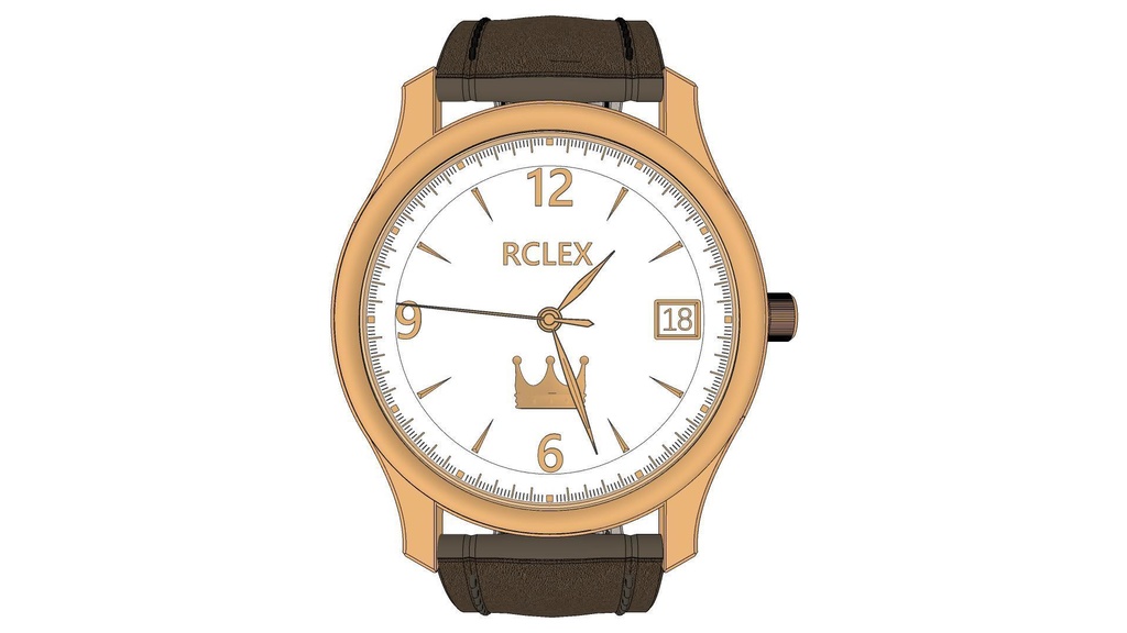 可以随时间调整的各种颜色的手表