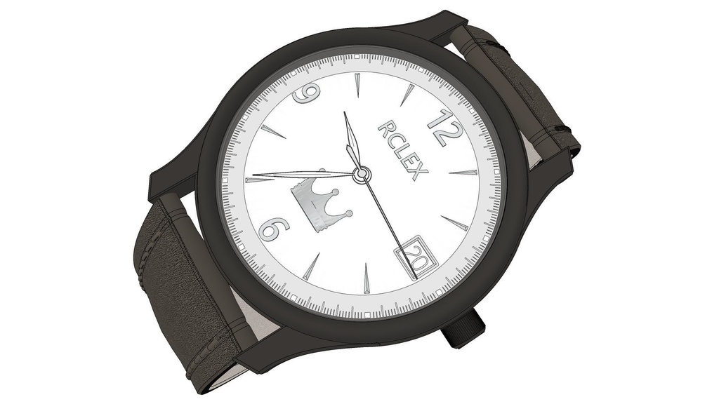 可以随时间调整的各种颜色的手表