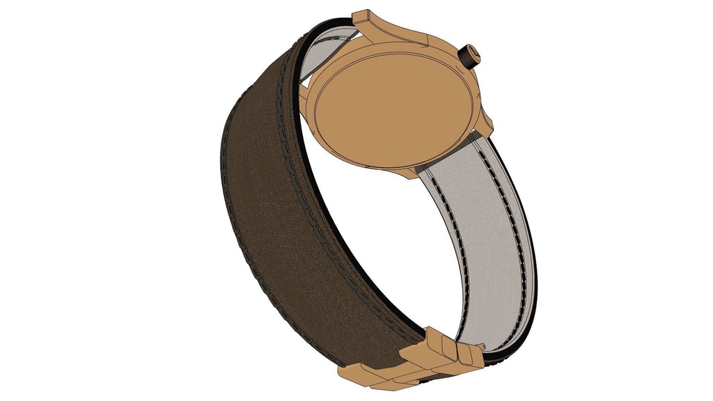 可以随时间调整的各种颜色的手表