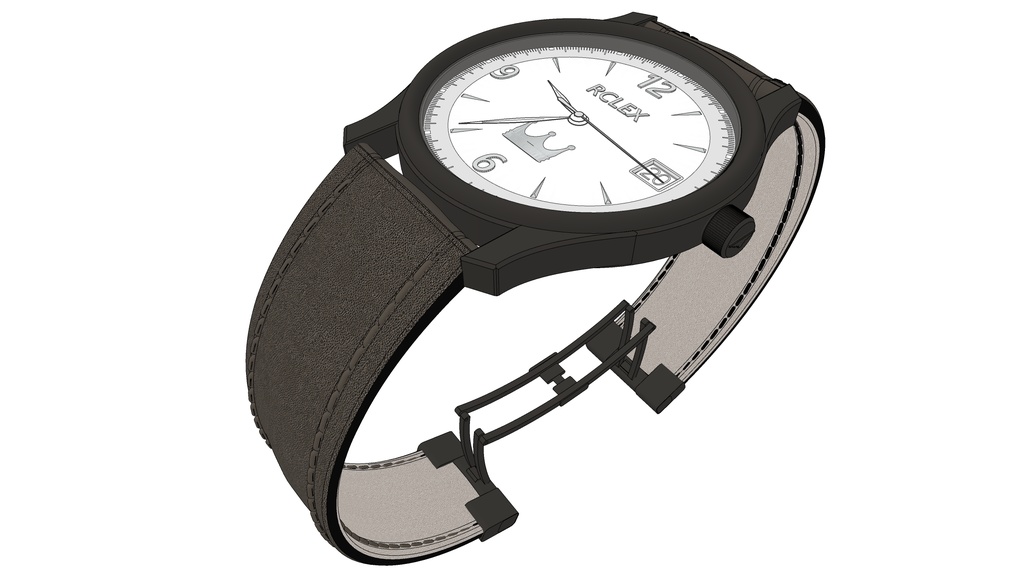 可以随时间调整的各种颜色的手表