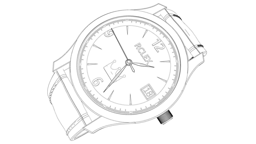 可以随时间调整的各种颜色的手表