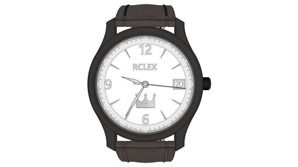 可以随时间调整的各种颜色的手表