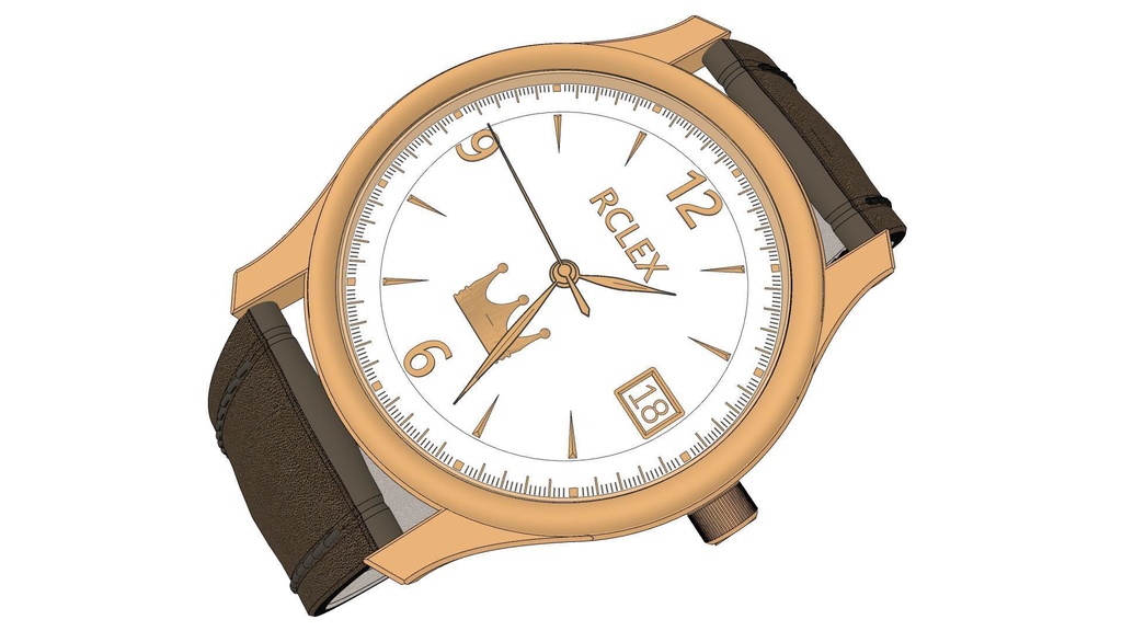 可以随时间调整的各种颜色的手表