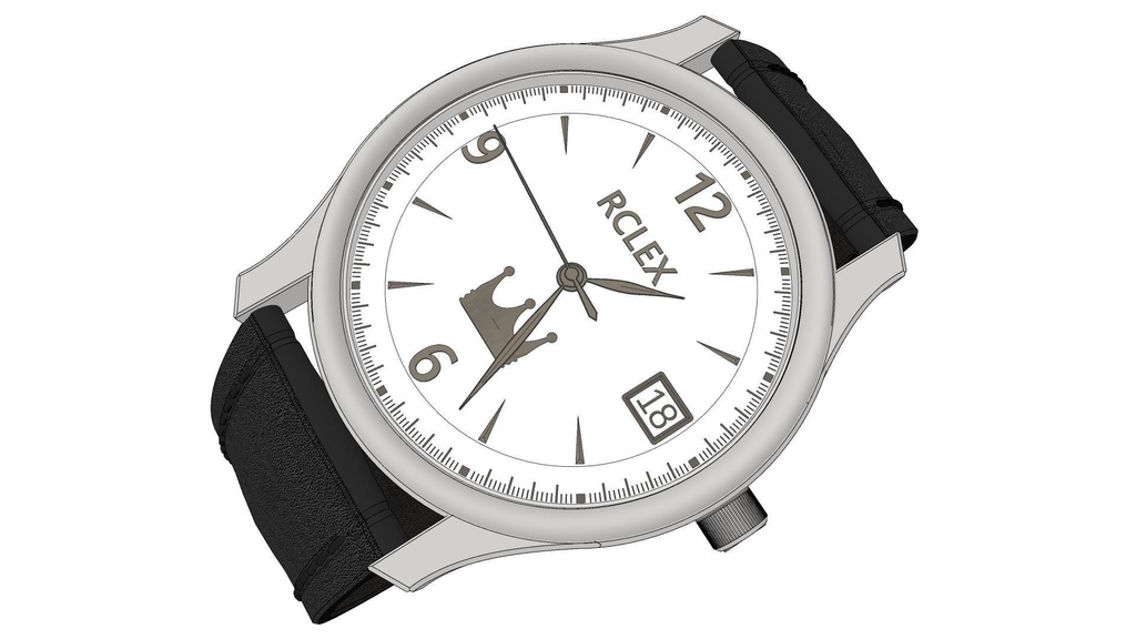 可以随时间调整的各种颜色的手表