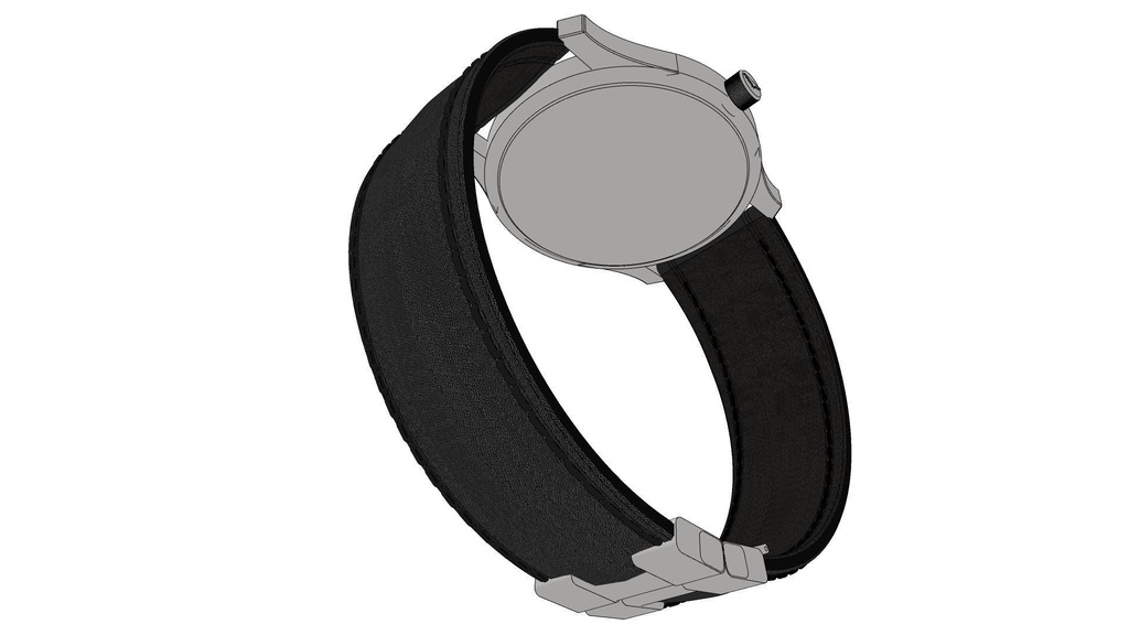 可以随时间调整的各种颜色的手表