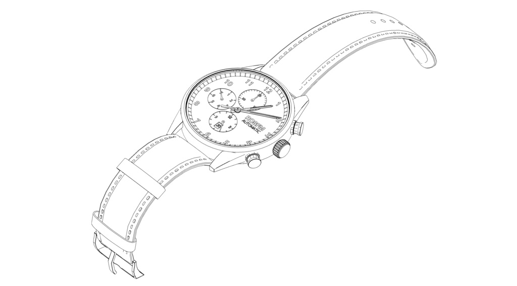 可以随时间调整的各种颜色的手表2