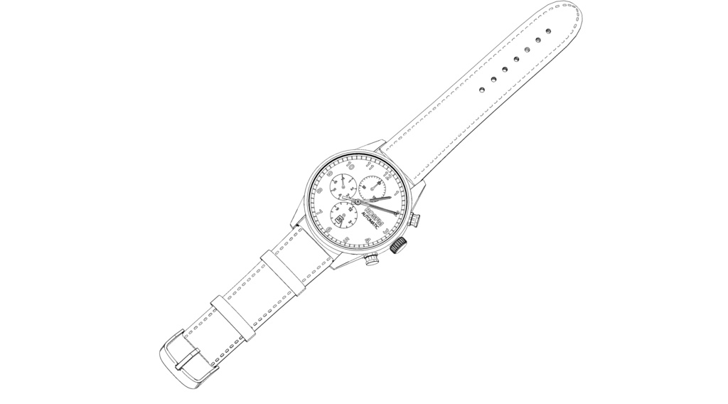 可以随时间调整的各种颜色的手表2