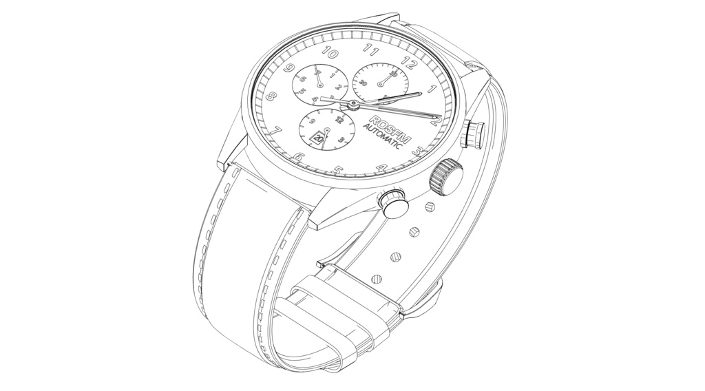 可以随时间调整的各种颜色的手表2