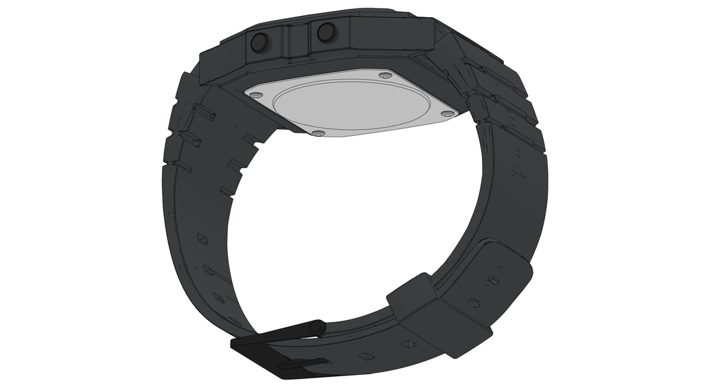 可调时间且多种颜色的电子手表