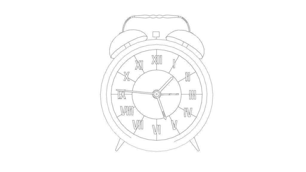 多种颜色的闹钟