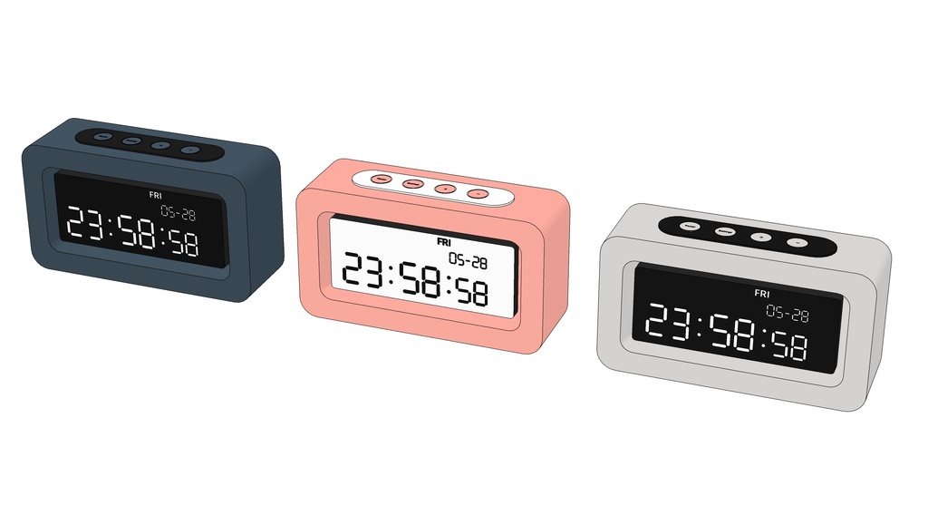 多种颜色的闹钟2