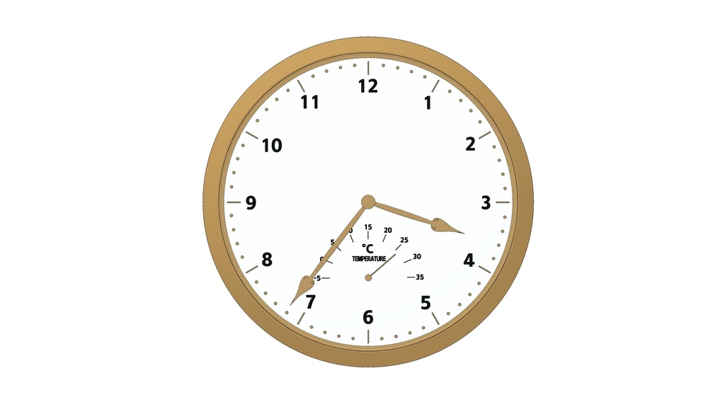 带温度显示的挂钟