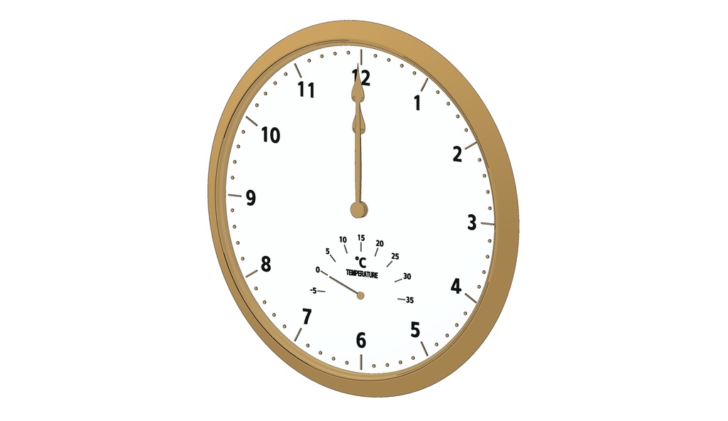 带温度显示的挂钟