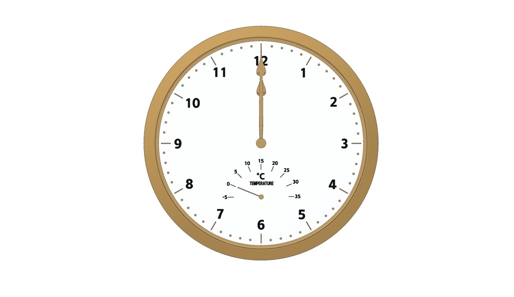 带温度显示的挂钟