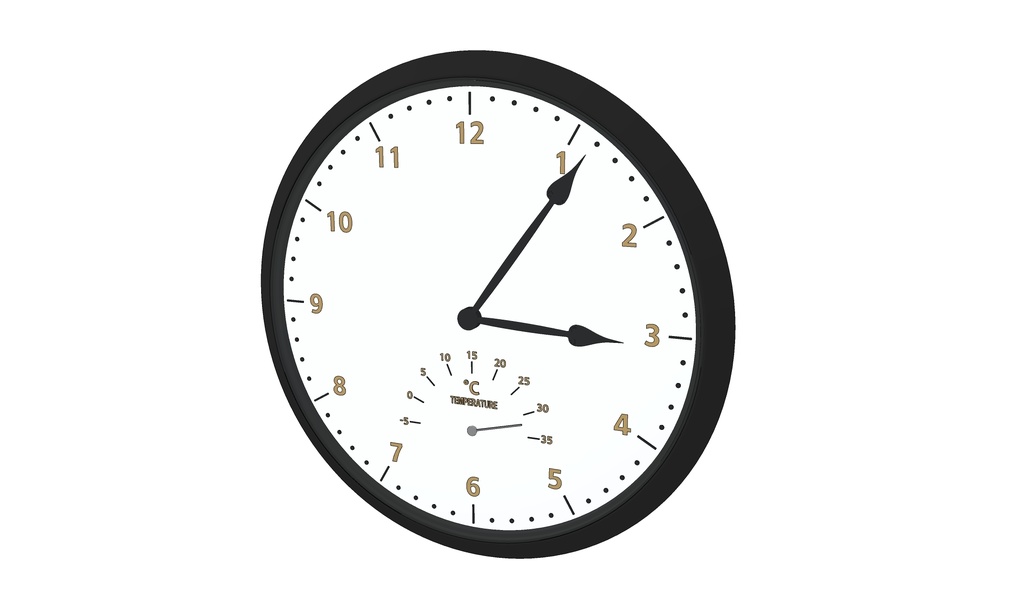 带温度显示的挂钟