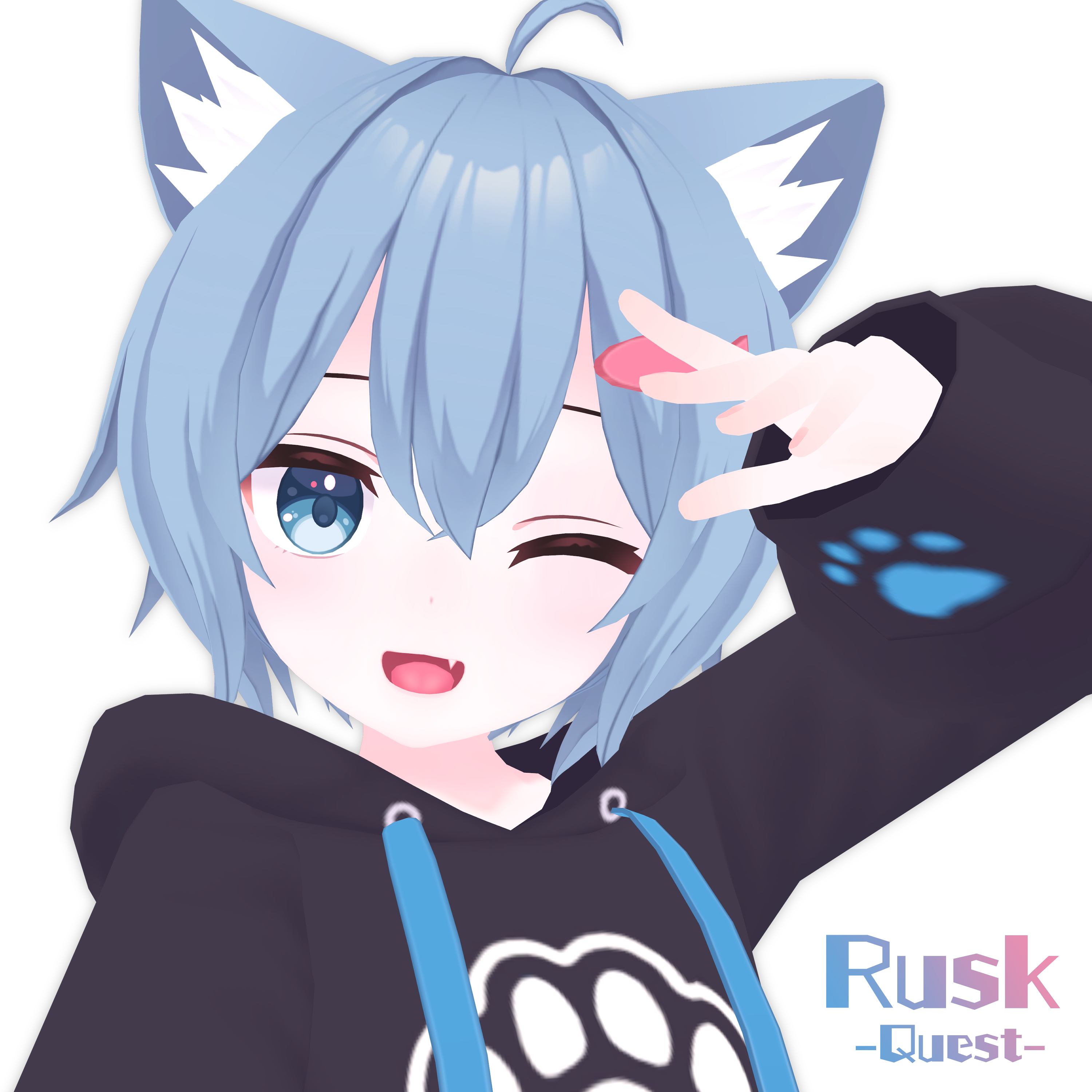 Vrchat Drunk Rusk ラスク -Rusk- / オリジナル3Dモデル - あまとうさぎ - BOOTH