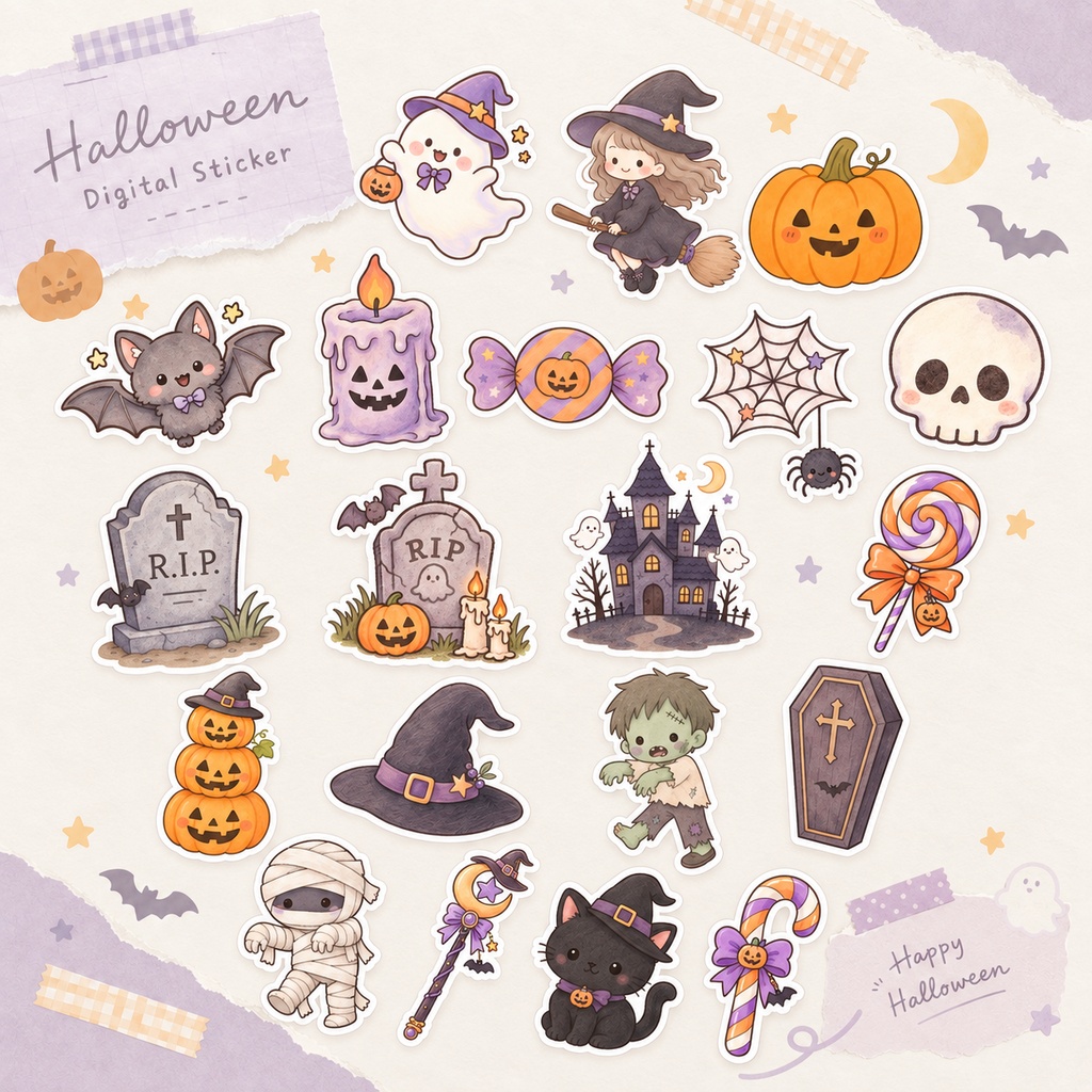 Hallowee |Digital stickers - デジタルステッカー