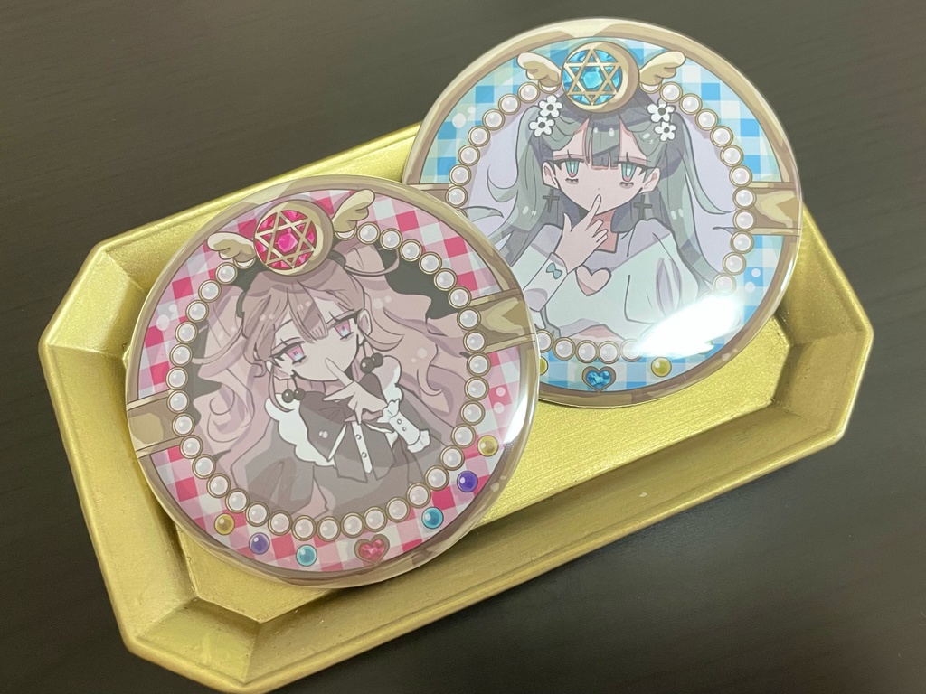 魔法のコンパクト風 缶ミラー