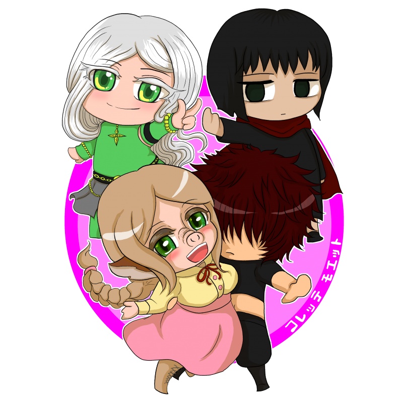 コレッテモエットウッドキーホルダー