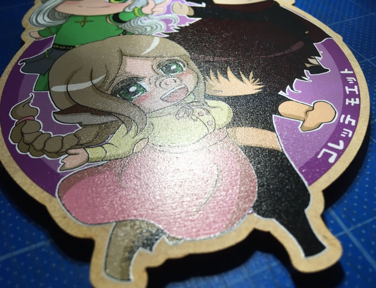 コレッテモエットウッドキーホルダー