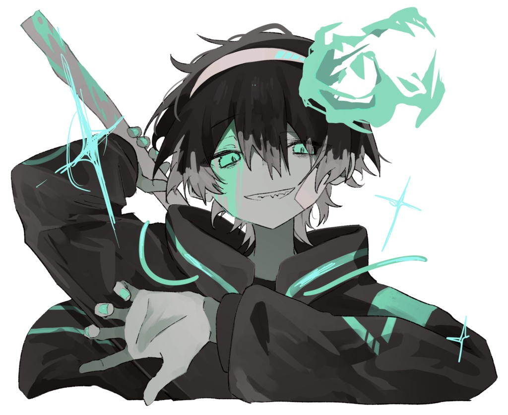 ステッカー(迅雷青ver.)