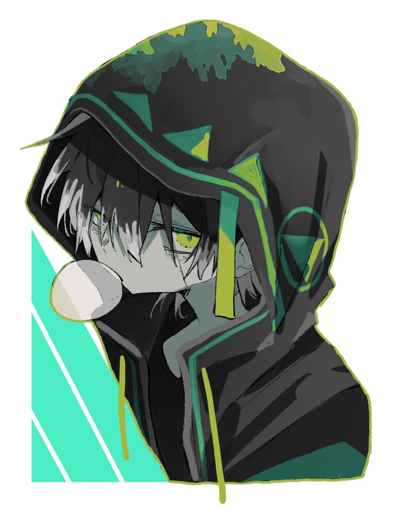 ステッカー(迅雷フードver.)