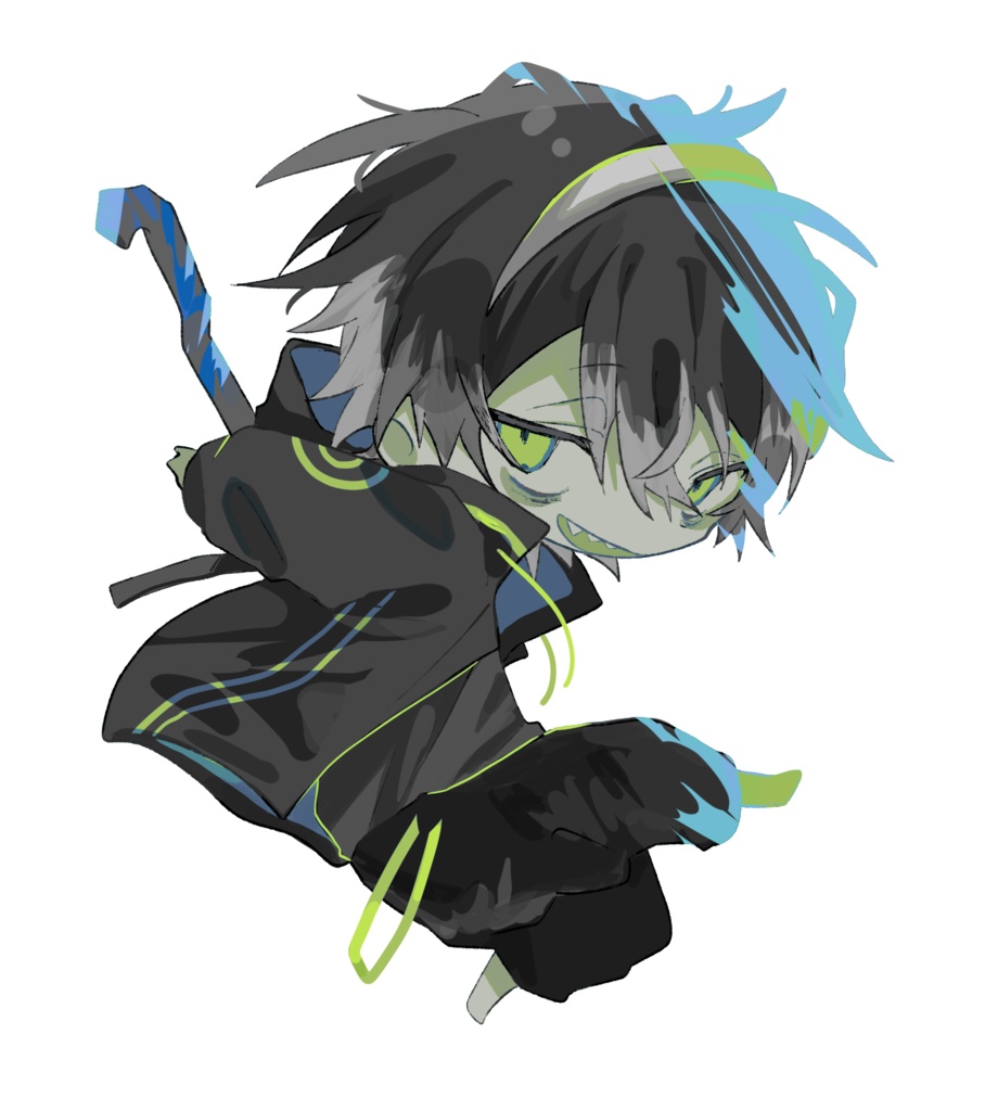 ステッカー(デフォ迅雷パルクールver.)